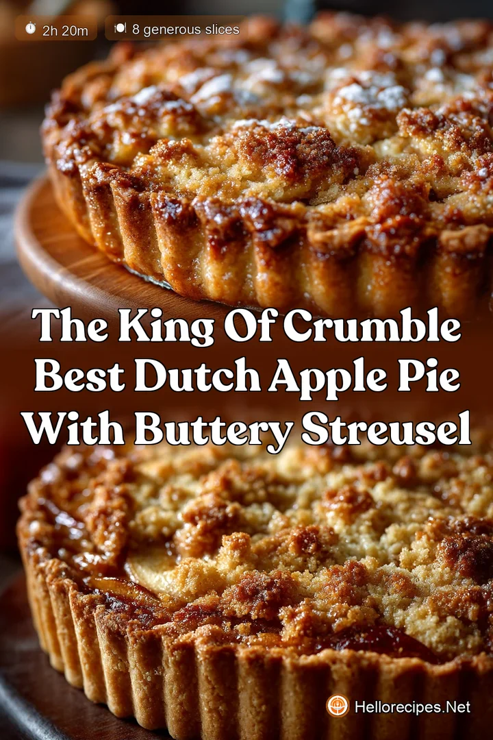 The King of Crumble Best Dutch Apple Pie with Buttery Streusel