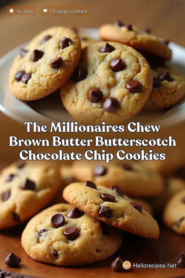 The Millionaires Chew Brown Butter Butterscotch Chocolate Chip Cookies