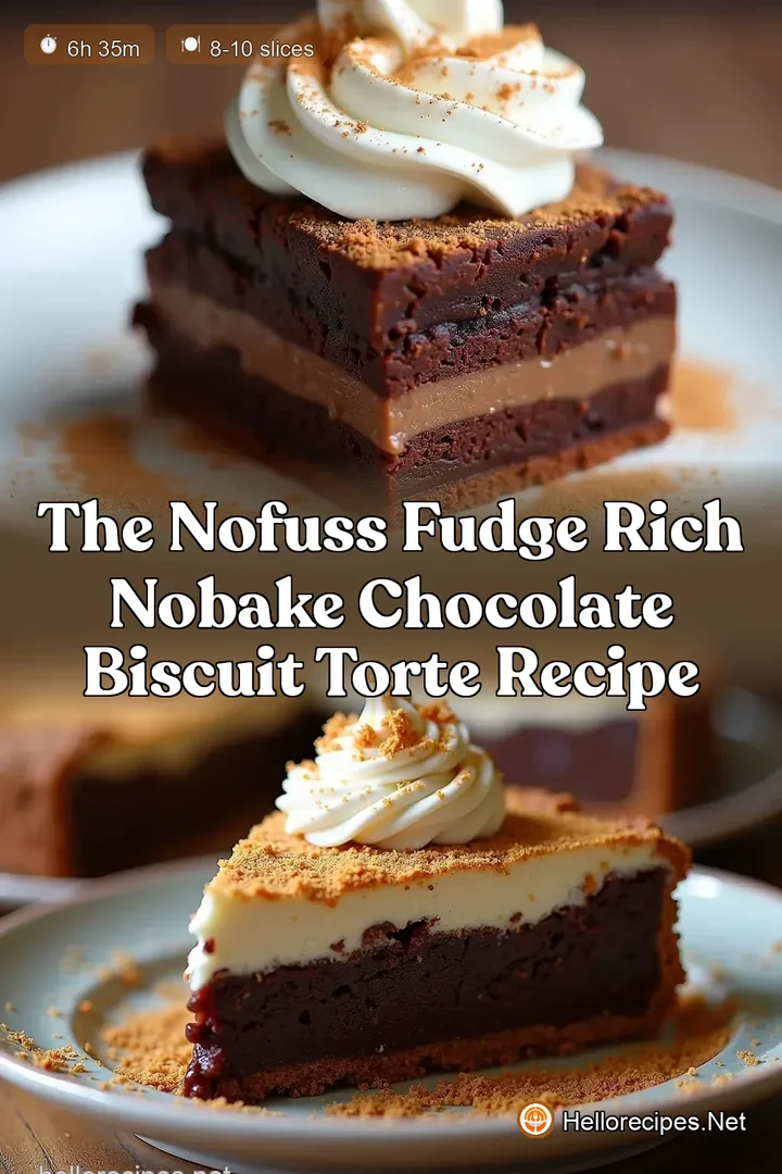 The NoFuss Fudge Rich NoBake Chocolate Biscuit Torte Recipe