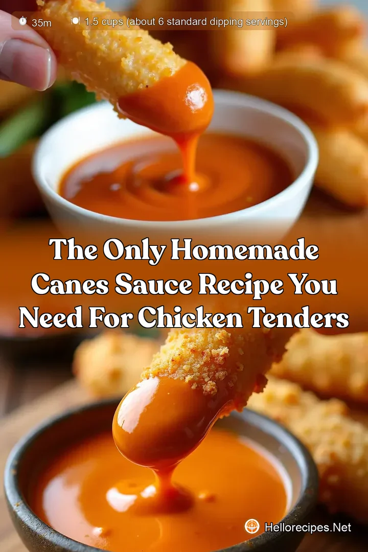 The Only Homemade Canes Sauce Recipe You Need For Chicken Tenders