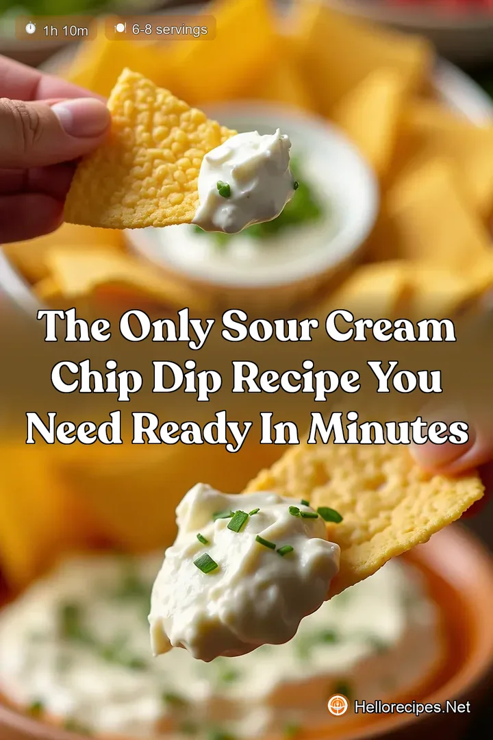 The Only Sour Cream Chip Dip Recipe You Need Ready in Minutes