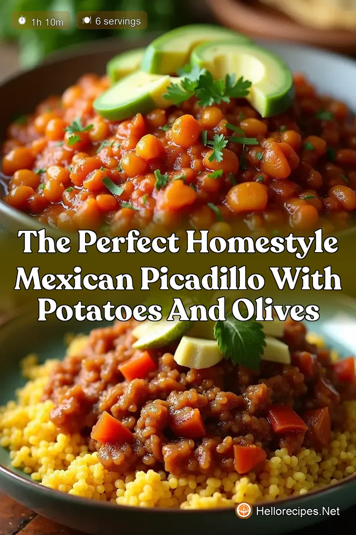 The Perfect Homestyle Mexican Picadillo with Potatoes and Olives