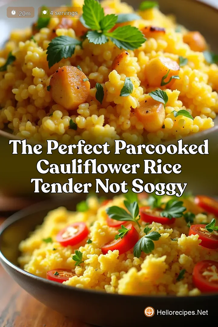 The Perfect ParCooked Cauliflower Rice Tender Not Soggy