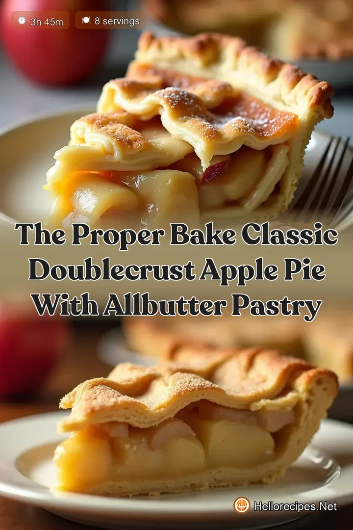 The Proper Bake Classic DoubleCrust Apple Pie with AllButter Pastry