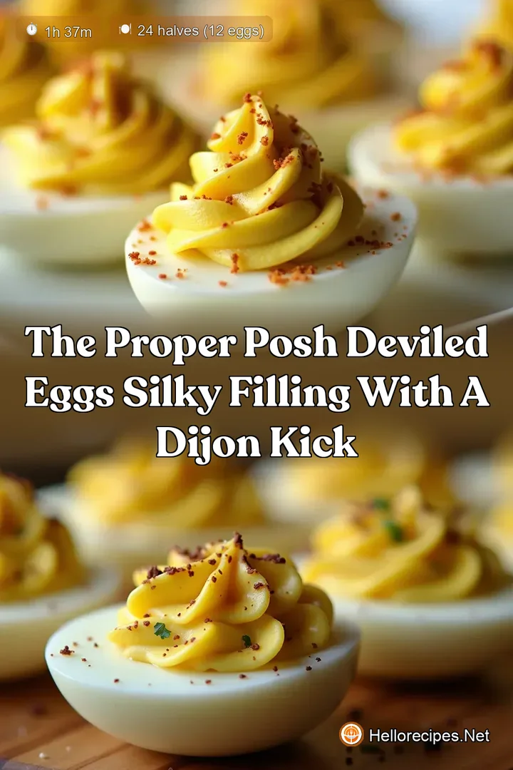 The Proper Posh Deviled Eggs Silky Filling with a Dijon Kick
