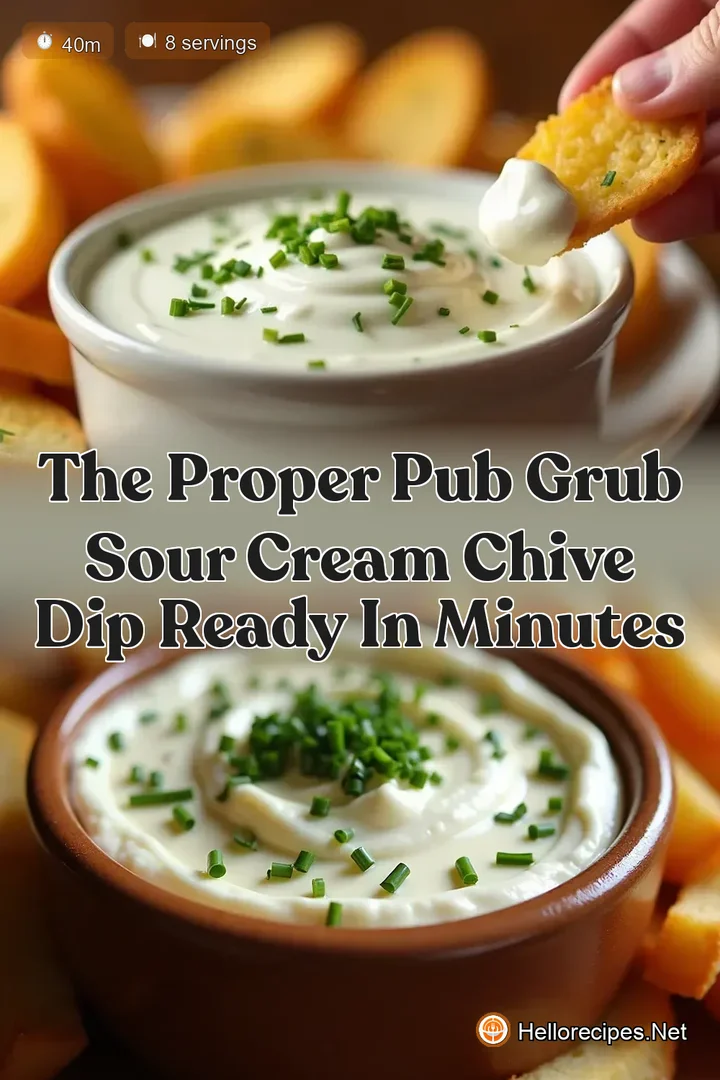 The Proper Pub Grub Sour Cream Chive Dip Ready in Minutes