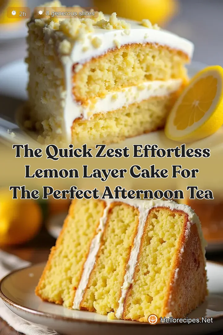 The Quick Zest Effortless Lemon Layer Cake for the Perfect Afternoon Tea