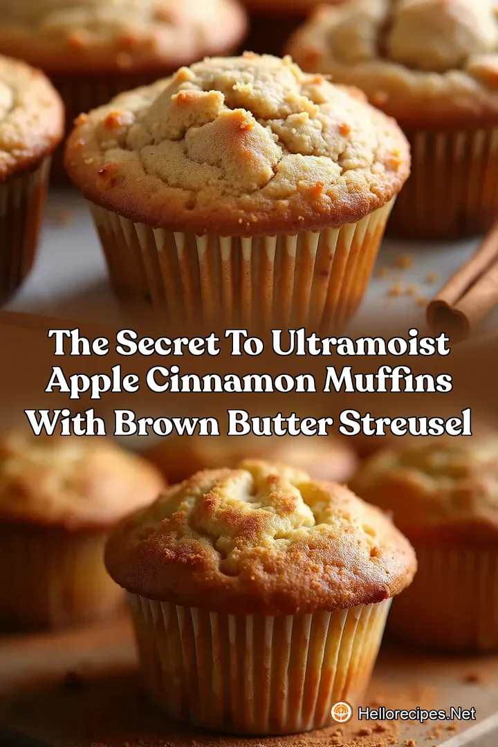 The Secret to UltraMoist Apple Cinnamon Muffins with Brown Butter Streusel