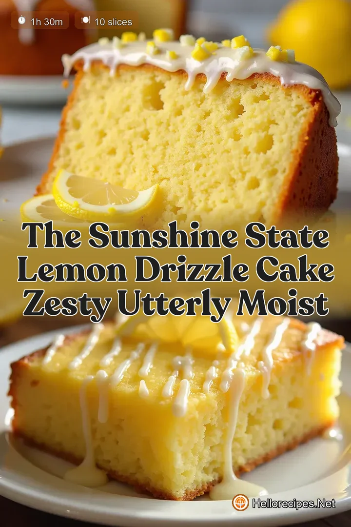 The Sunshine State Lemon Drizzle Cake Zesty Utterly Moist
