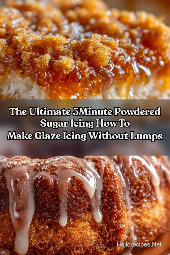 The Ultimate 5Minute Powdered Sugar Icing How To Make Glaze Icing Without Lumps