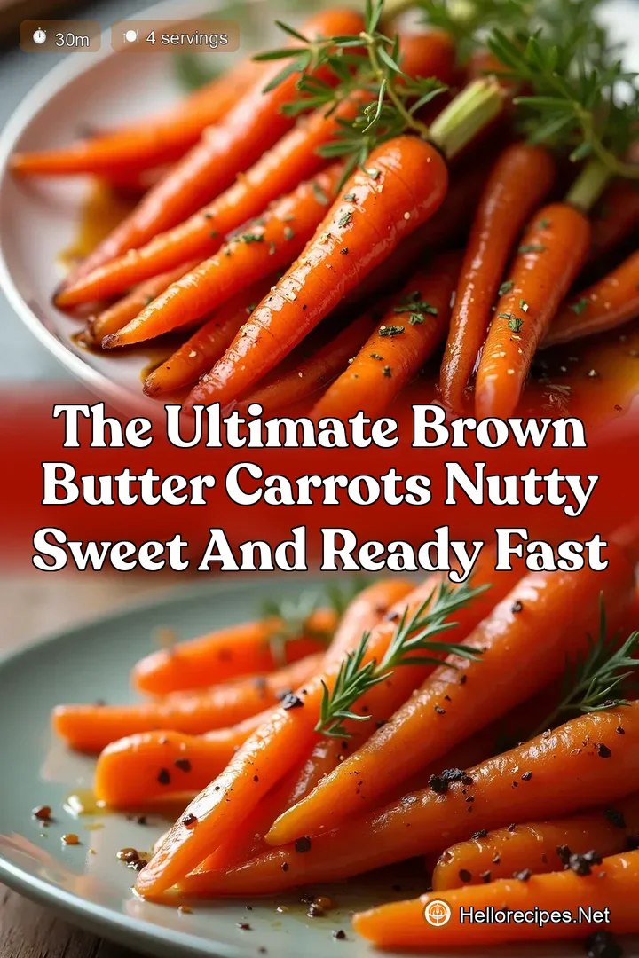 The Ultimate Brown Butter Carrots Nutty Sweet and Ready Fast