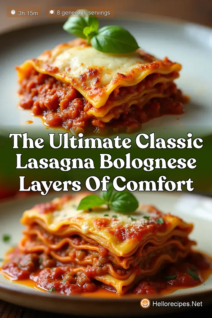 The Ultimate Classic Lasagna Bolognese Layers of Comfort