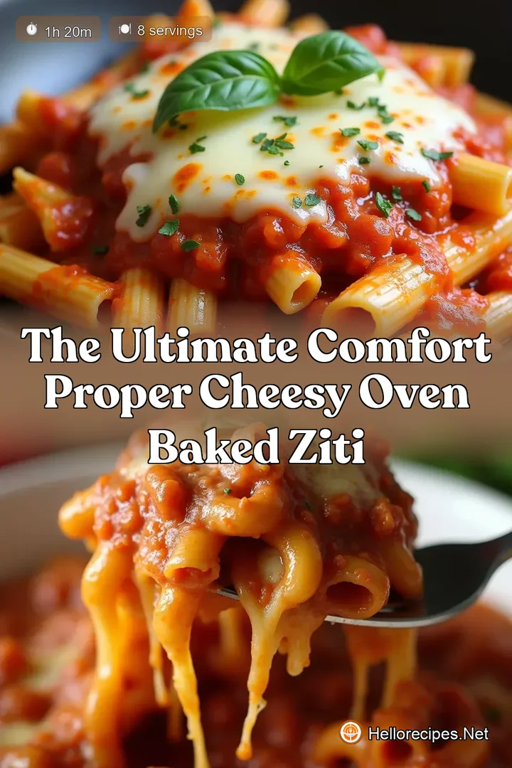The Ultimate Comfort Proper Cheesy Oven Baked Ziti