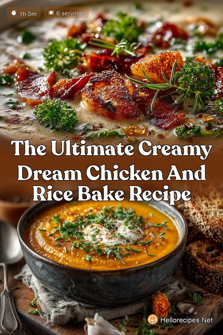 The Ultimate Creamy Dream Chicken and Rice Bake Recipe