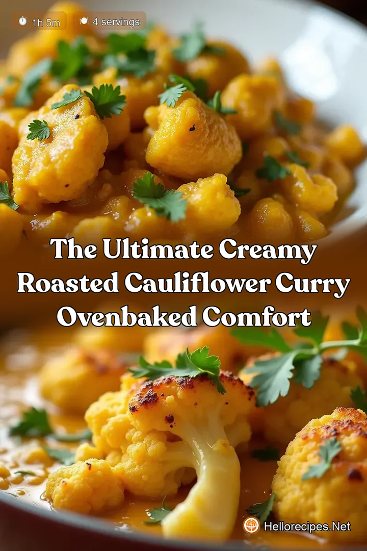 The Ultimate Creamy Roasted Cauliflower Curry OvenBaked Comfort