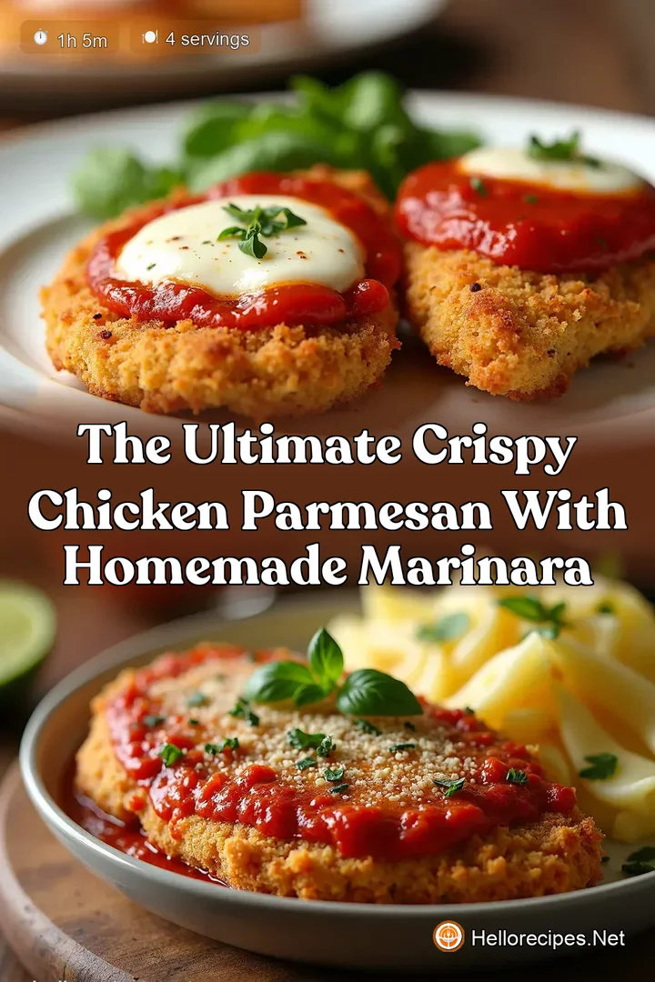 The Ultimate Crispy Chicken Parmesan with Homemade Marinara