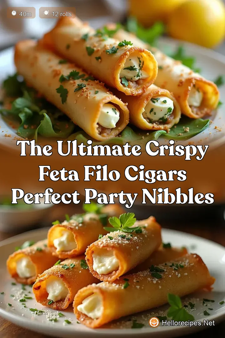 The Ultimate Crispy Feta Filo Cigars Perfect Party Nibbles