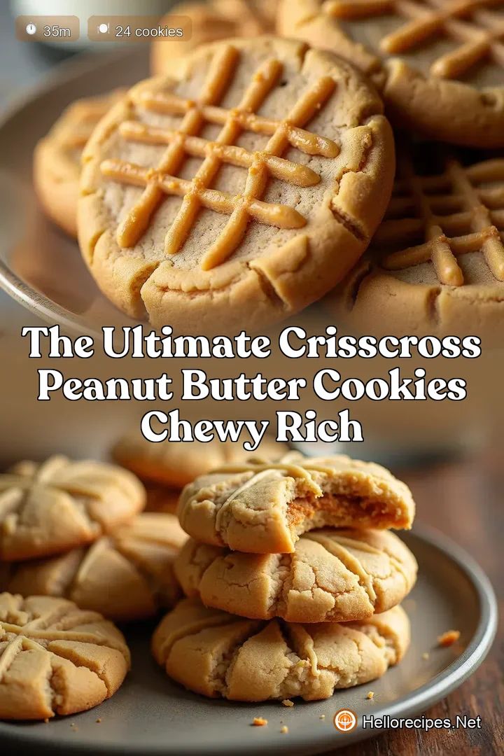 The Ultimate CrissCross Peanut Butter Cookies Chewy Rich