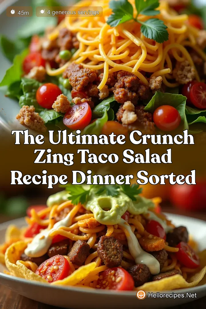 The Ultimate Crunch Zing Taco Salad Recipe Dinner Sorted