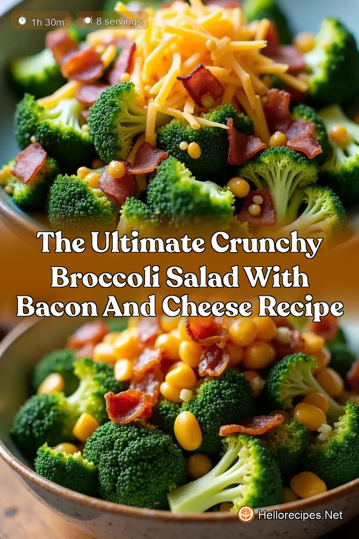 The Ultimate Crunchy Broccoli Salad with Bacon and Cheese Recipe