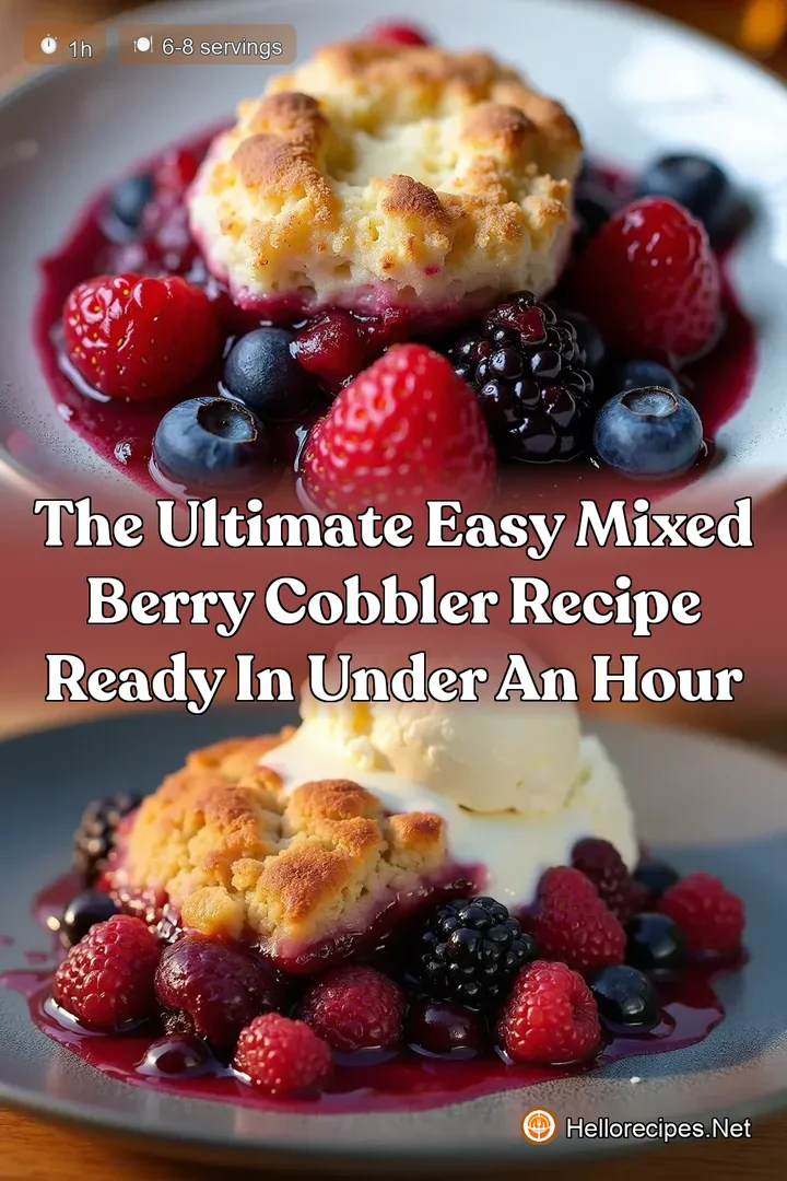 The Ultimate Easy Mixed Berry Cobbler Recipe Ready in Under an Hour