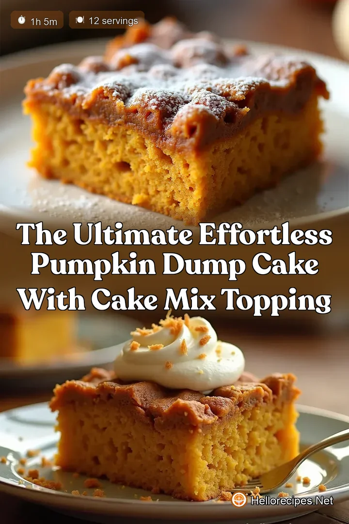 The Ultimate Effortless Pumpkin Dump Cake with Cake Mix Topping