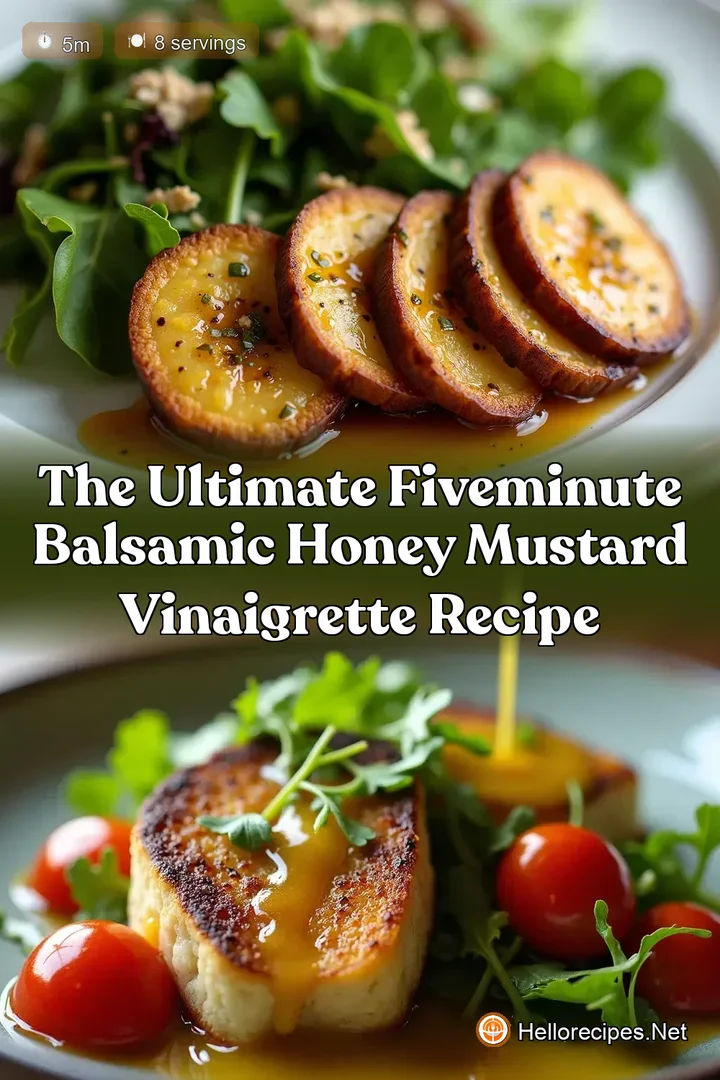 The Ultimate FiveMinute Balsamic Honey Mustard Vinaigrette Recipe
