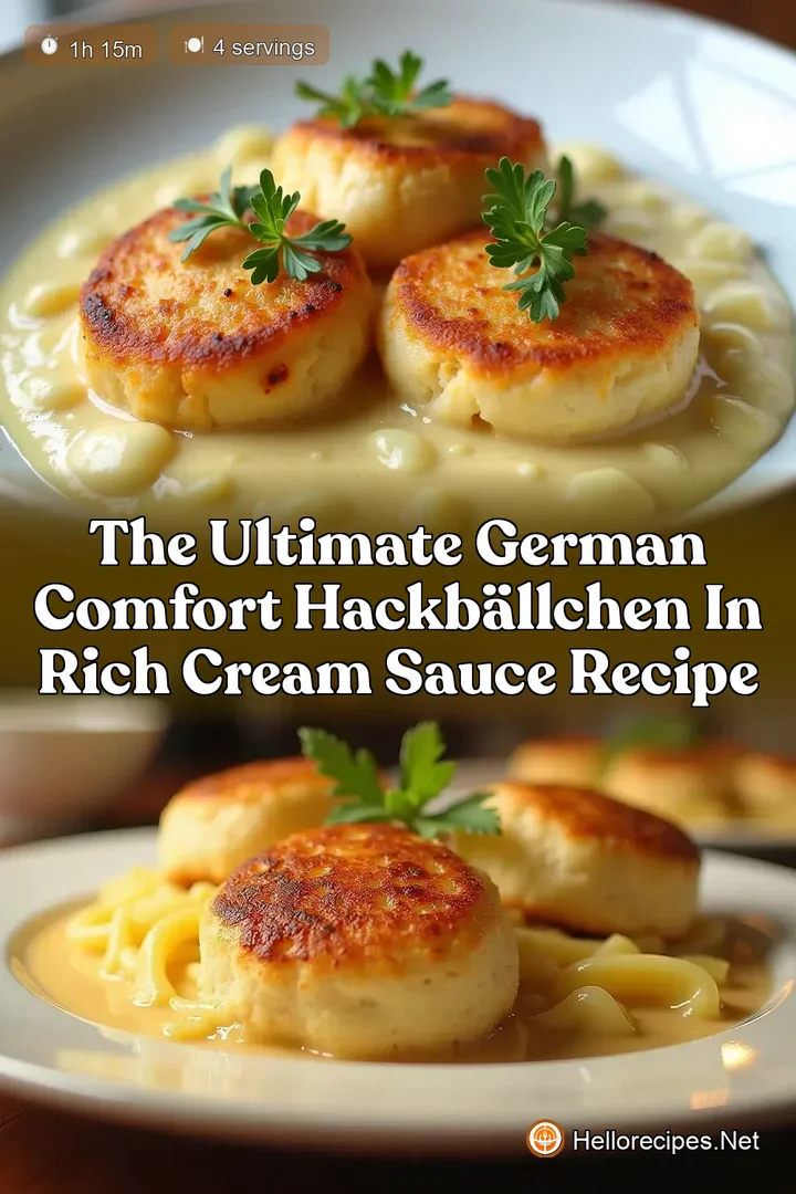 The Ultimate German Comfort Hackb&auml;llchen in Rich Cream Sauce Recipe