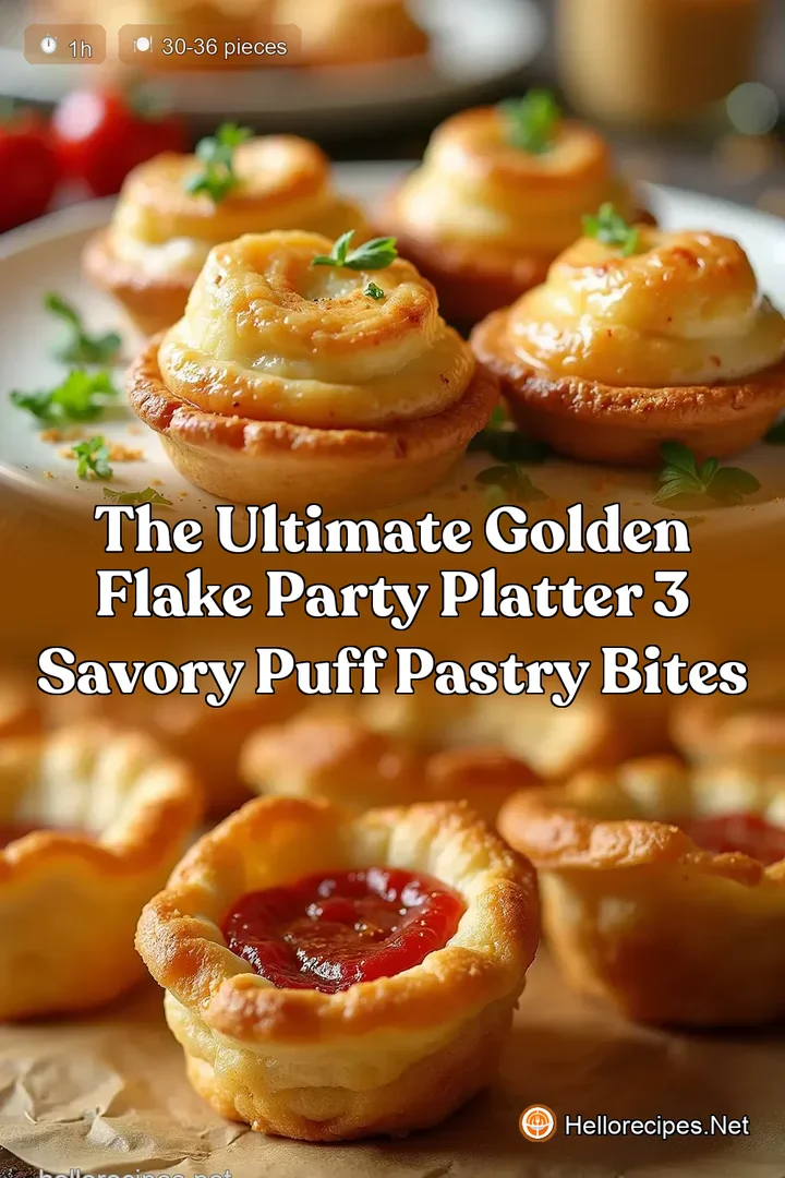The Ultimate Golden Flake Party Platter 3 Savory Puff Pastry Bites