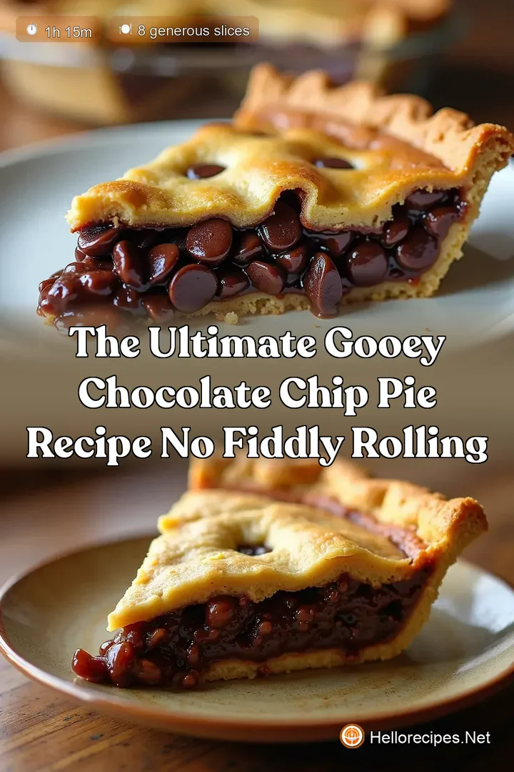The Ultimate Gooey Chocolate Chip Pie Recipe No Fiddly Rolling