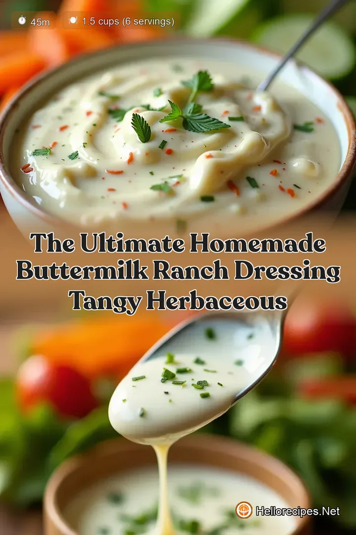 The Ultimate Homemade Buttermilk Ranch Dressing Tangy Herbaceous