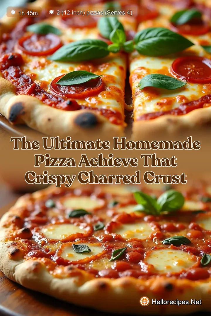 The Ultimate Homemade Pizza Achieve That Crispy Charred Crust