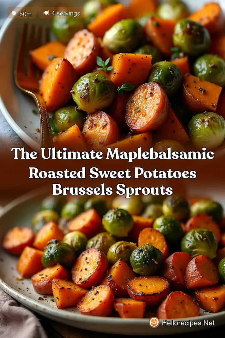 The Ultimate MapleBalsamic Roasted Sweet Potatoes Brussels Sprouts