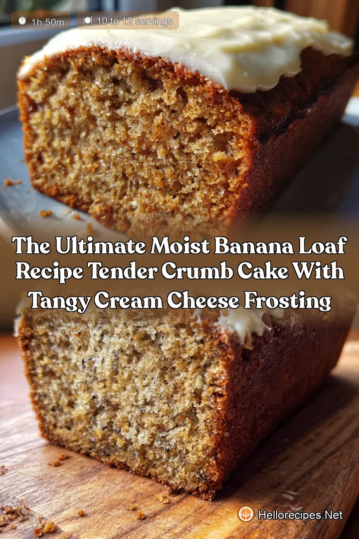 The Ultimate Moist Banana Loaf Recipe Tender Crumb Cake with Tangy Cream Cheese Frosting