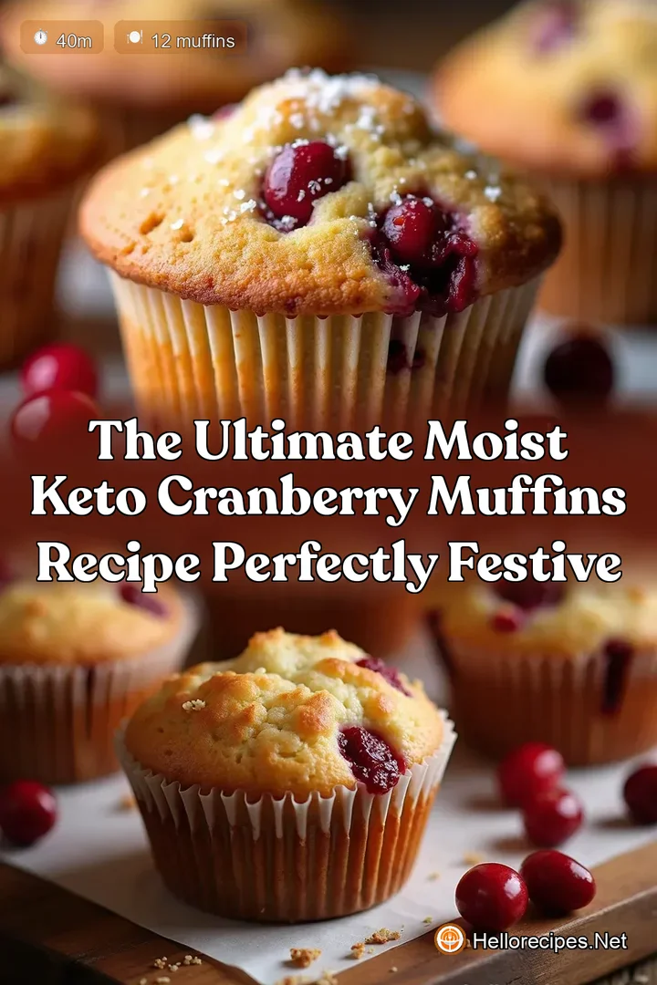 The Ultimate Moist Keto Cranberry Muffins Recipe Perfectly Festive