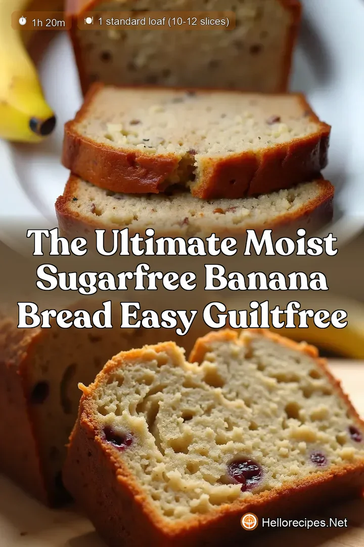 The Ultimate Moist Sugarfree Banana Bread Easy GuiltFree