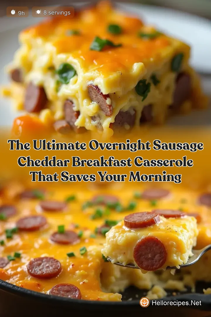 The Ultimate Overnight Sausage Cheddar Breakfast Casserole That Saves Your Morning