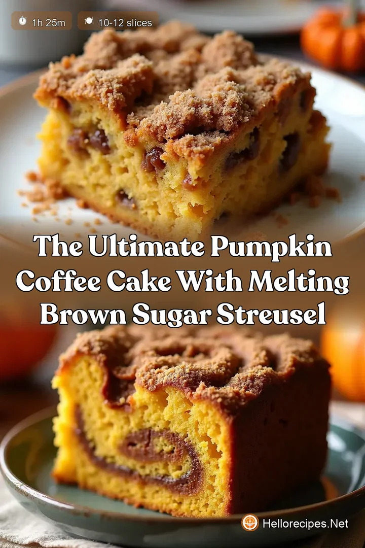 The Ultimate Pumpkin Coffee Cake with Melting Brown Sugar Streusel