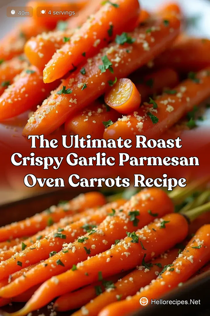 The Ultimate Roast Crispy Garlic Parmesan Oven Carrots Recipe