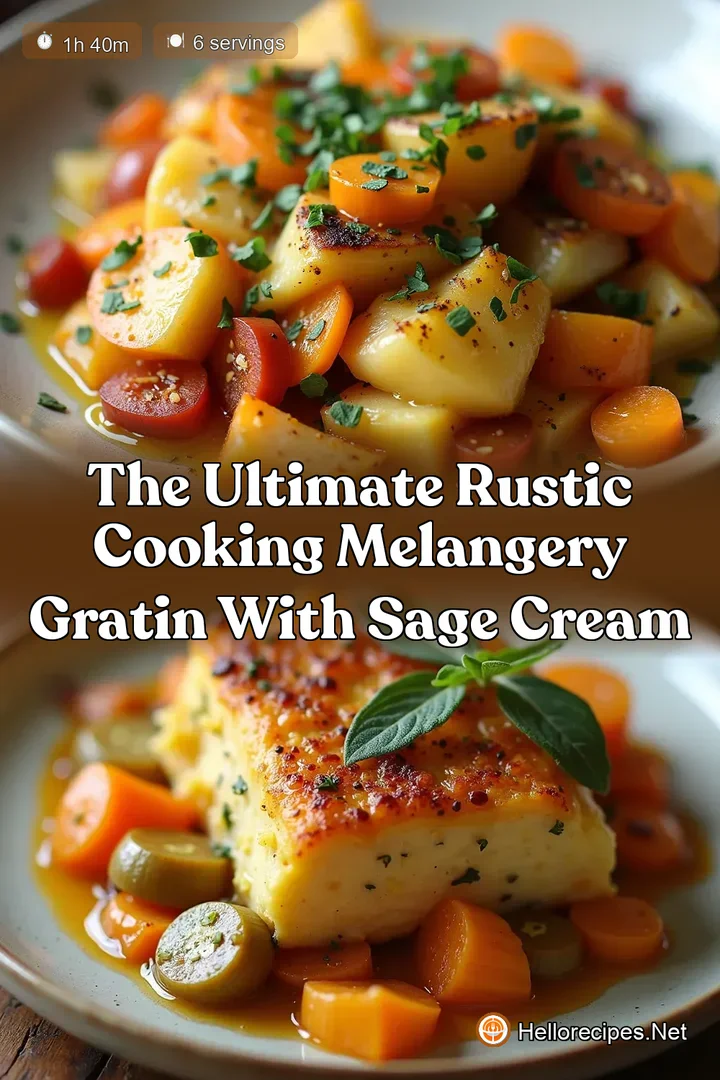 The Ultimate Rustic Cooking Melangery Gratin with Sage Cream