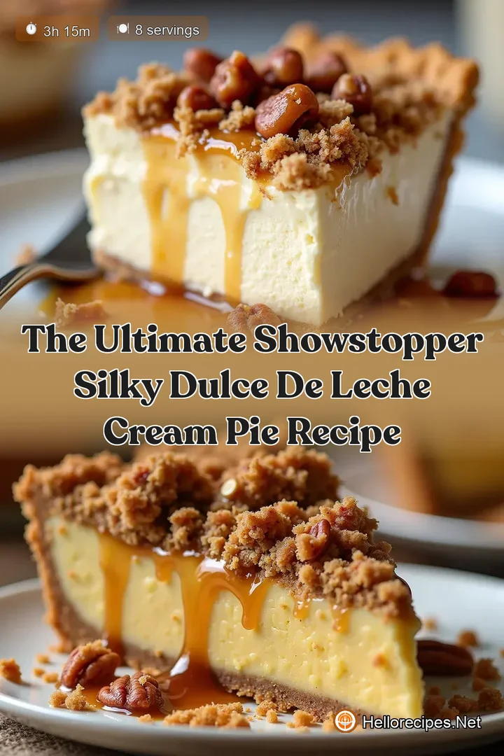 The Ultimate Showstopper Silky Dulce de Leche Cream Pie Recipe