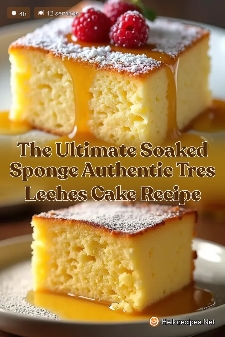 The Ultimate Soaked Sponge Authentic Tres Leches Cake Recipe