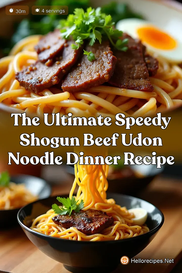 The Ultimate Speedy Shogun Beef Udon Noodle Dinner Recipe