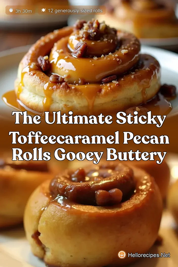 The Ultimate Sticky ToffeeCaramel Pecan Rolls Gooey Buttery