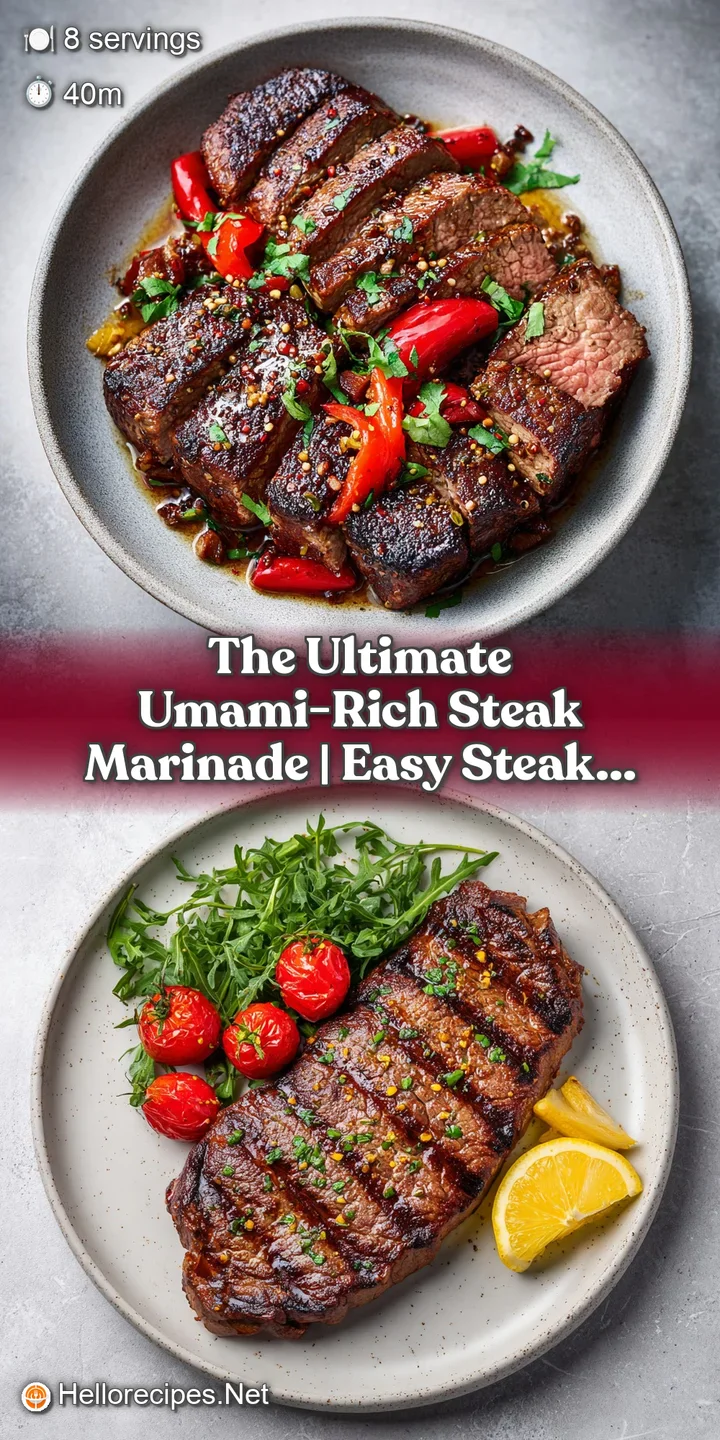 Close-up of a richly marbled steak, caramelized edges a deep mahogany, hinting at savory tenderness.