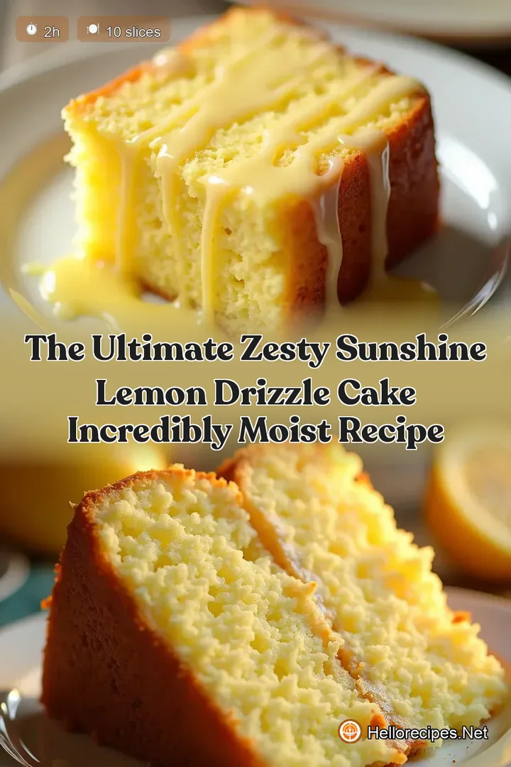 The Ultimate Zesty Sunshine Lemon Drizzle Cake Incredibly Moist Recipe