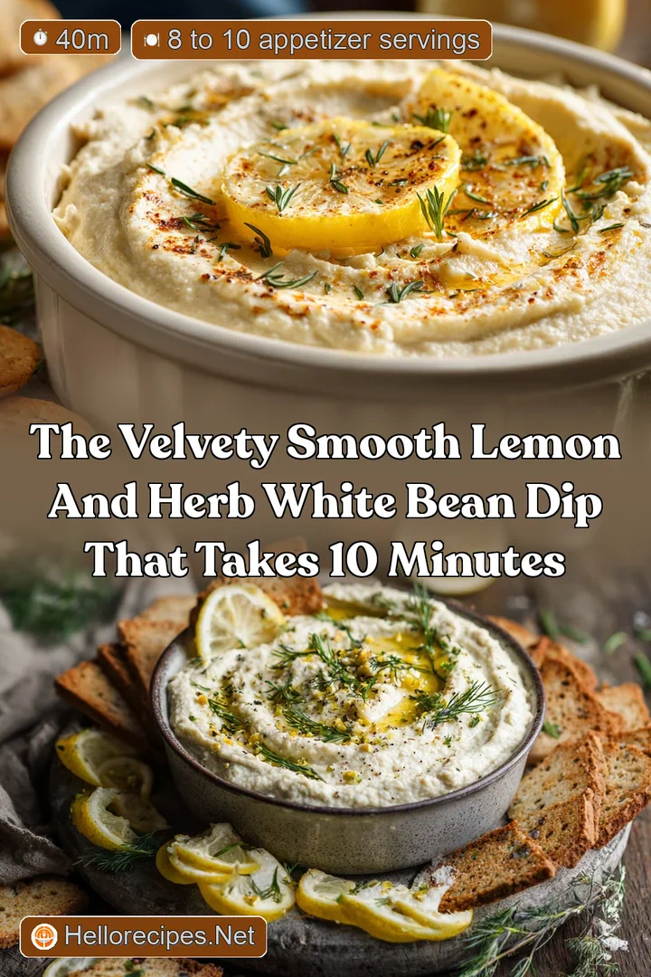 The Velvety Smooth Lemon and Herb White Bean Dip That Takes 10 Minutes