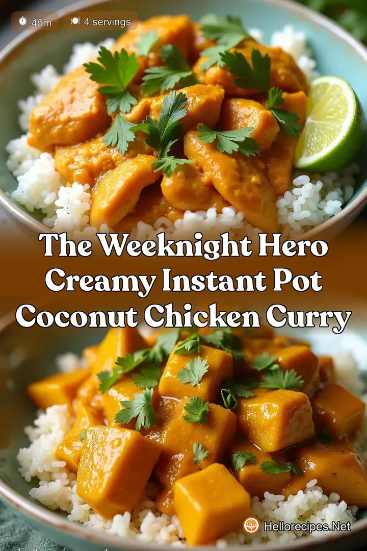 The Weeknight Hero Creamy Instant Pot Coconut Chicken Curry