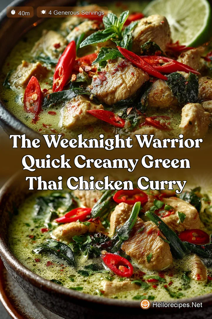 The Weeknight Warrior Quick Creamy Green Thai Chicken Curry