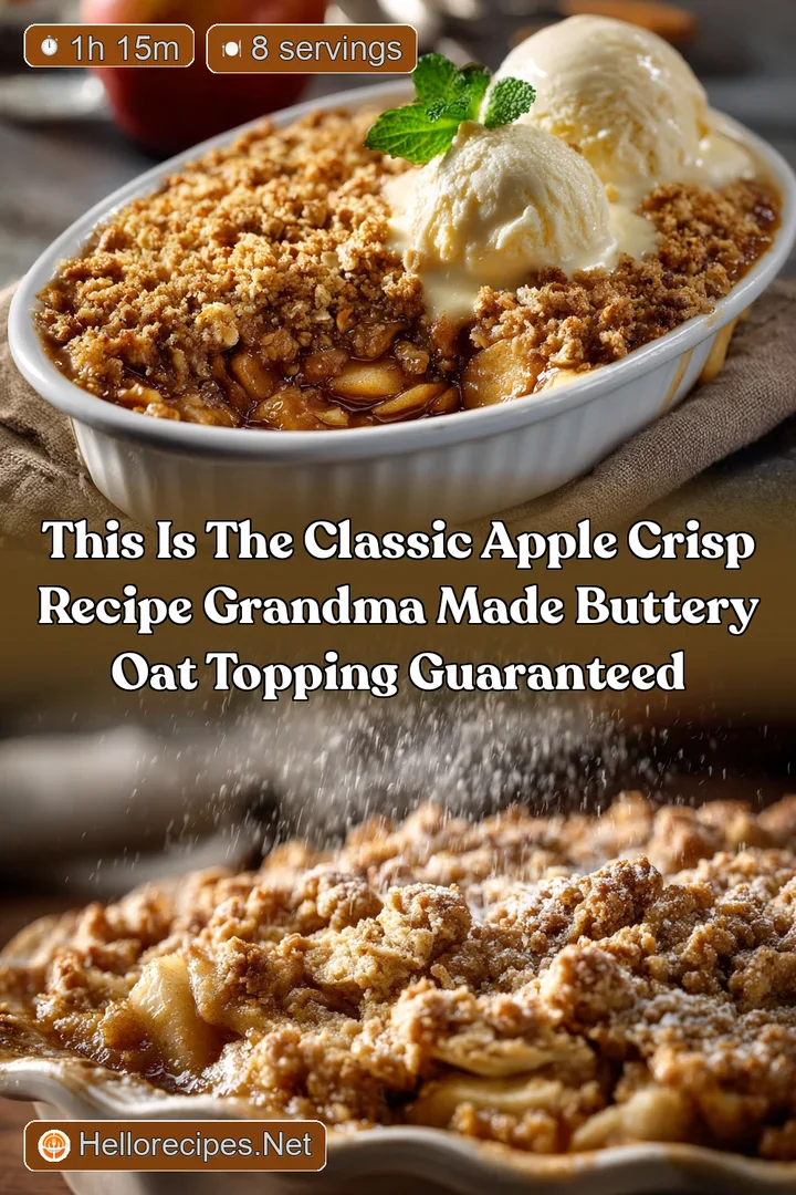 This is the Classic Apple Crisp Recipe Grandma Made Buttery Oat Topping Guaranteed